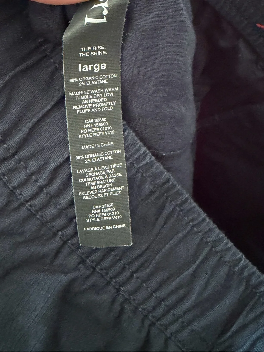 3 pairs Vuori Ripstop Climber Pants Purplish Brown, Green, Navy Large
